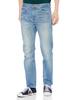 Lee COMPILATIONS Slim Tapered Denim Light Blue Jeans, Men's Pants,