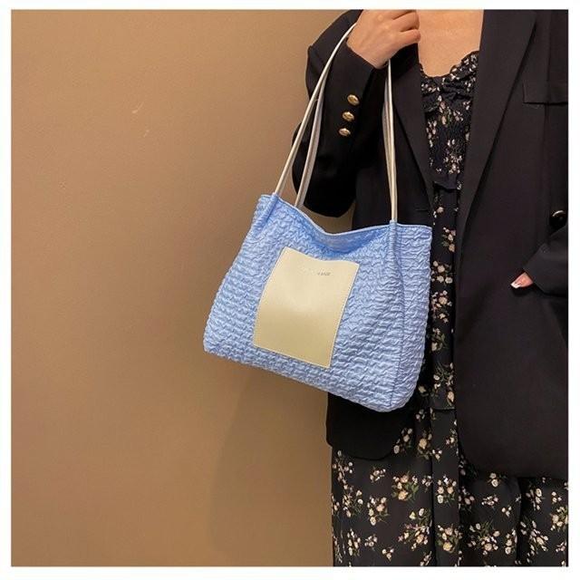 Stylish Large Tote Bag For Women 2023 Plush Nylon Handheld Casual Bag In Multiple Colors