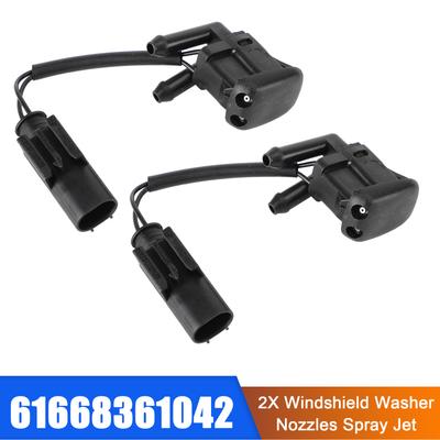 2x Scheibenwischerdüse Sprühstrahl Beheizt für BMW 5er E39 61668361042