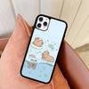 Cute Capybara Phone Case For IPhone 17 16 Pro Max Air 13 12 Mini 14 15 Plus 11 PC+TPU Back Cover