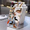 Cartoon Dachshund Bulldog Transparent Phone Case For iPhone 16 Pro Max 15 14 13 12 11 XS XR X Mini 7 8 Plus 16E Shockproof Cover