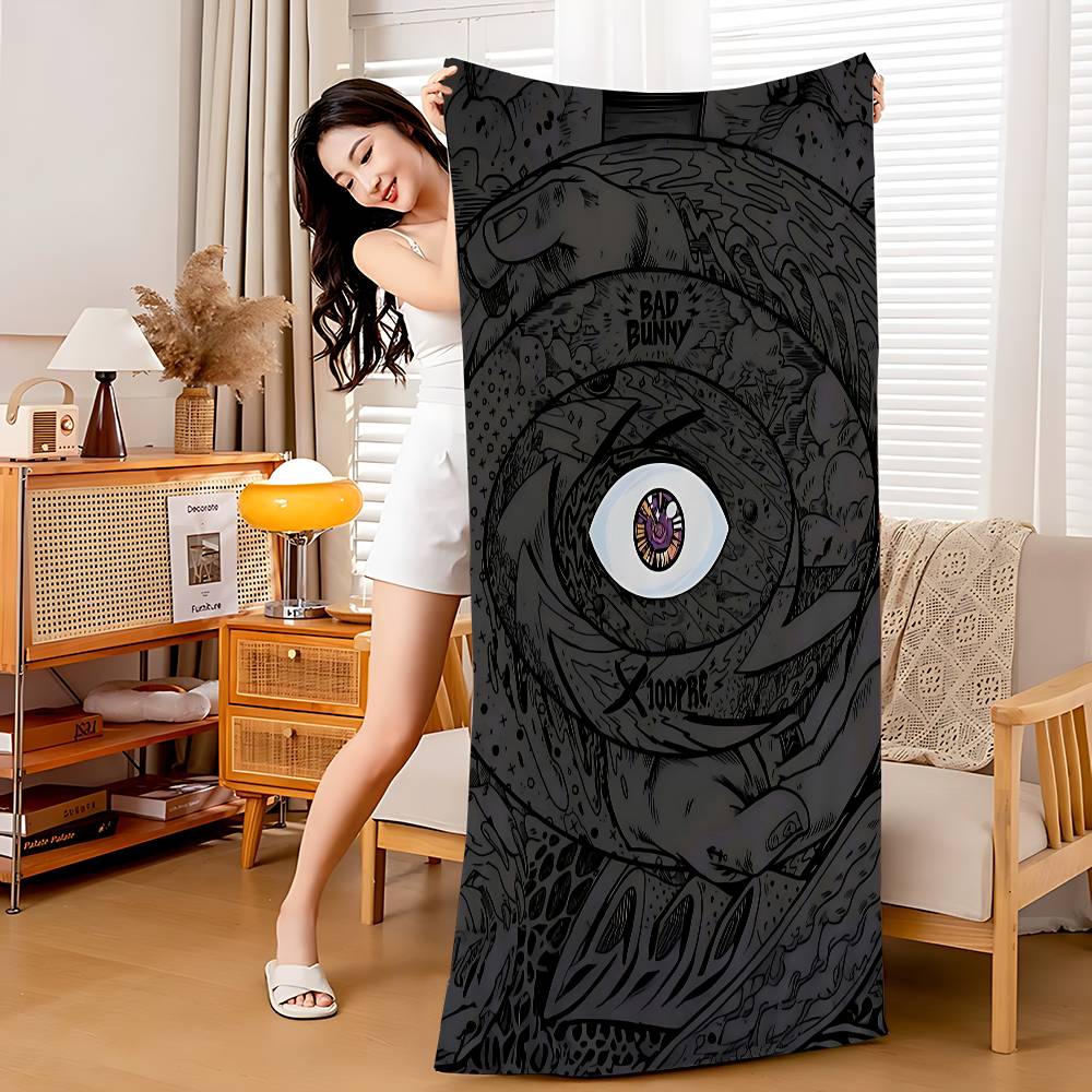 B-Bads B-Bunnys Art Microfiber Printed Beach Towel Mountain Climbing Yoga Beach Swimming Running Absorbent Soft Towel