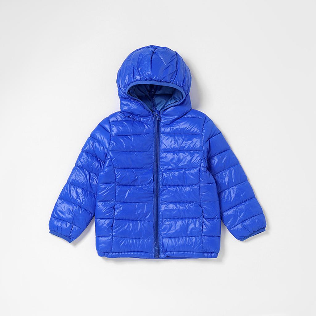 Trendig dunjacka med huva för barn
