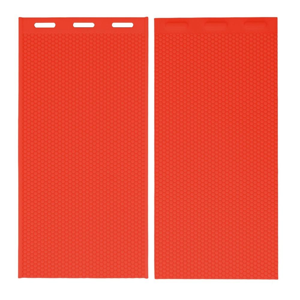 

2-Piece Set Non-Stick Surface Honeycomb Sheets Mold Beekeeping Supplies червоний