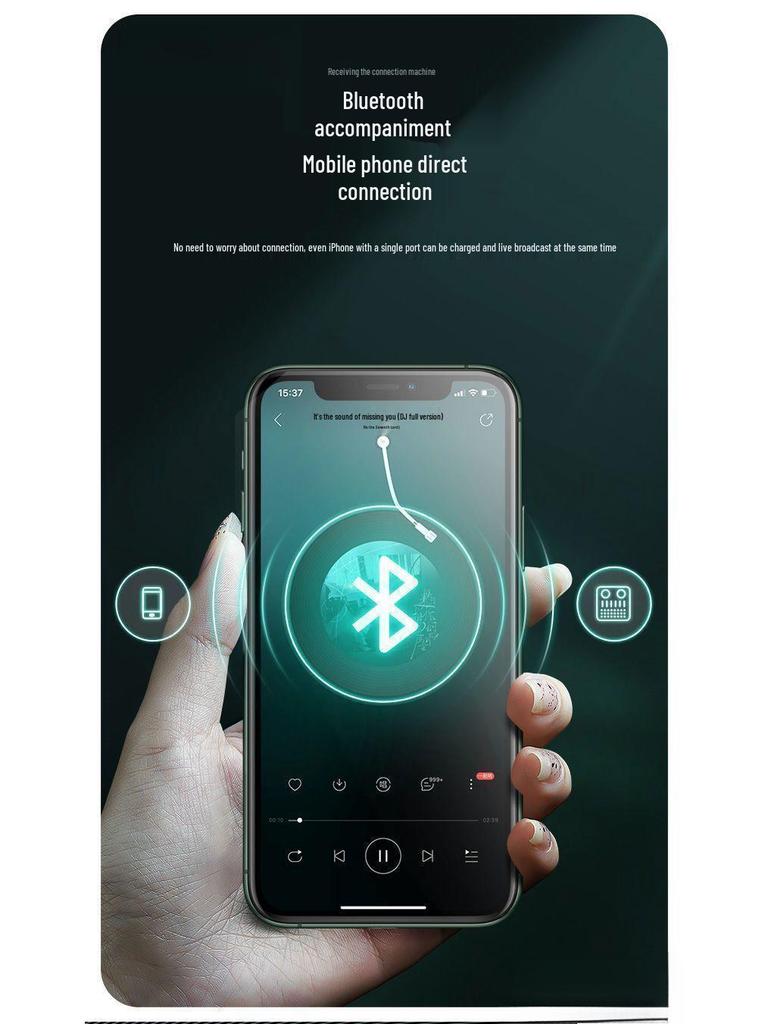M9 Sound Card Set: Multi-Device Compatible, Ideal for Live Streaming, Recording, KTV, with Pitch Correction and Excellent Sound Quality.