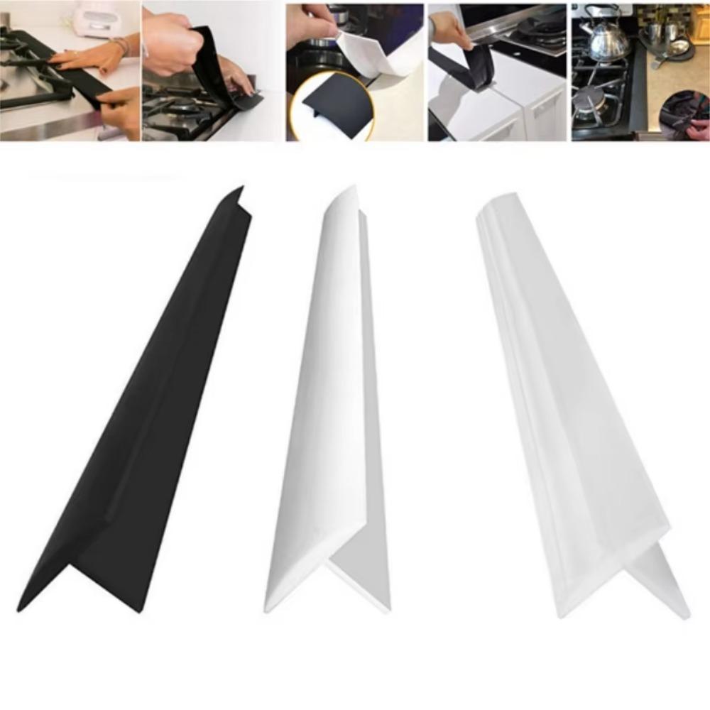 4pcs Silicone Stove Counter Gap Cover Heat Resistant Oven Gap Filler  Restaurant