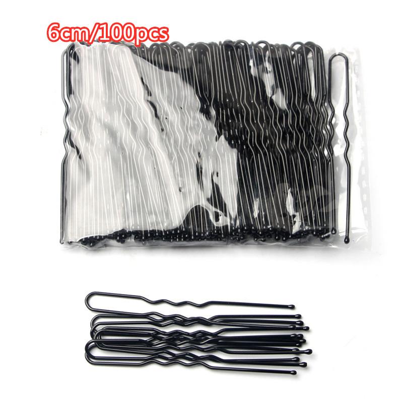 Basic U Shaped Gold Brown Plated Metal Hairpin Invisible Hair Styling Bobby Pin Salon Hair Accessories Safe Hair Grip