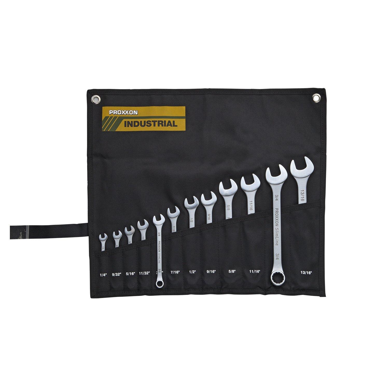 

Proxxon Combination Wrench Inch Size 12 Pieces Set of 12 No.83816 срібний