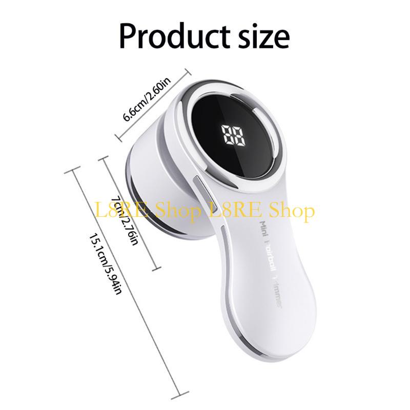 L8RE Efficient USB Charging Clothes Lint Remover for Home and Travel Fabric Shaver