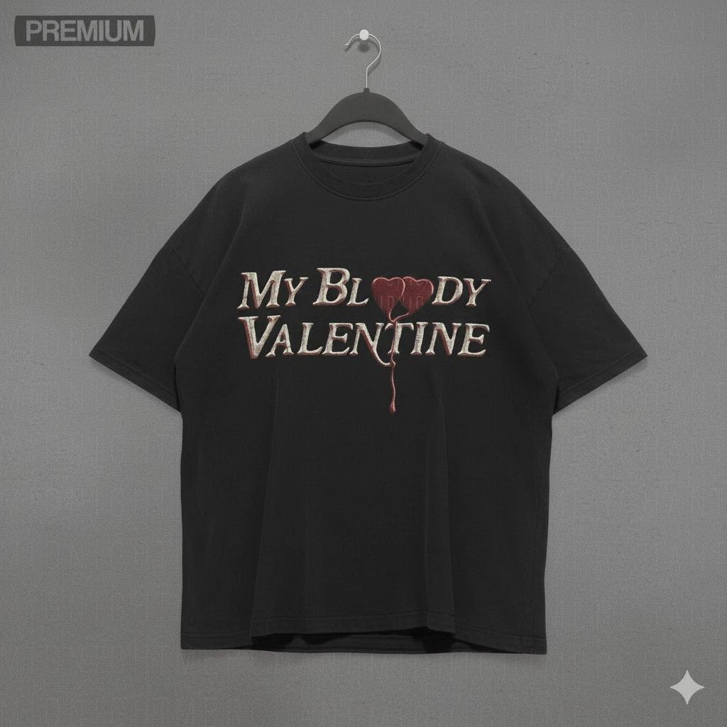 Unisex Adult Casual Graphic My Bloody Valentine Heart Logo Graphic ... XXL