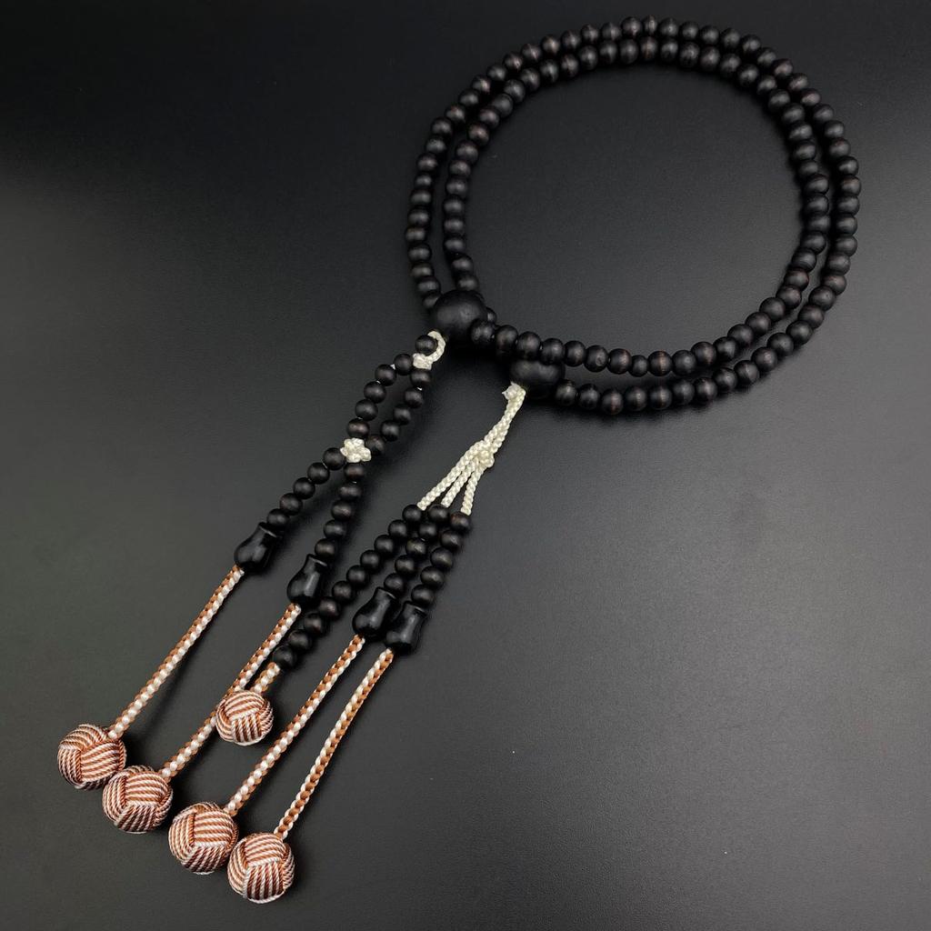 Myorenka SGI Prayer International Soka Gakkai Size Selection Shaku Black Odamaki SGI Praying Beads Beads, Specialty, Men's, Wooden, (1 Shaku/1 2),
