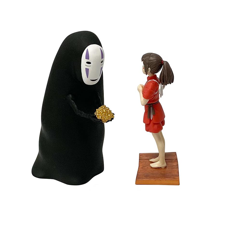 Anime La Città Incantata Senza Faccia Modello Azione Maschile in PVC Set Personaggio di Hayao Miyazaki Giocattolo Regalo