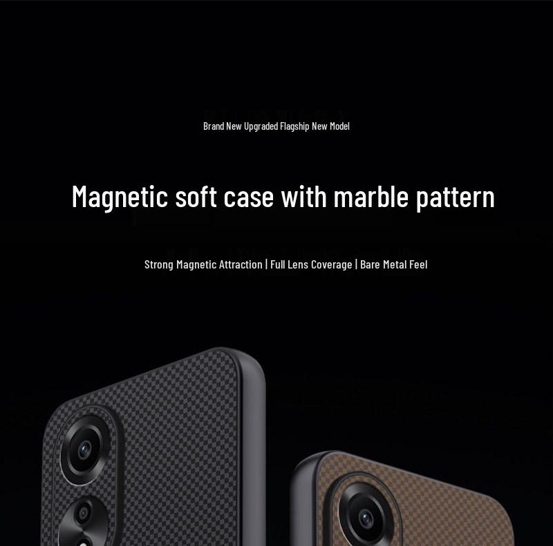OPPO A78 Protective Case: Full Coverage, Anti-Drop, High-End Design with Magnetic Buckle and Textured Finish.