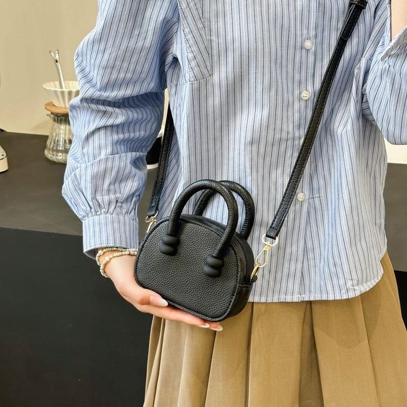 Cute Mini Shoulder Bag 2024 Spring Summer New Simple Solid Color Crossbody Bag In Chic Candy Colors