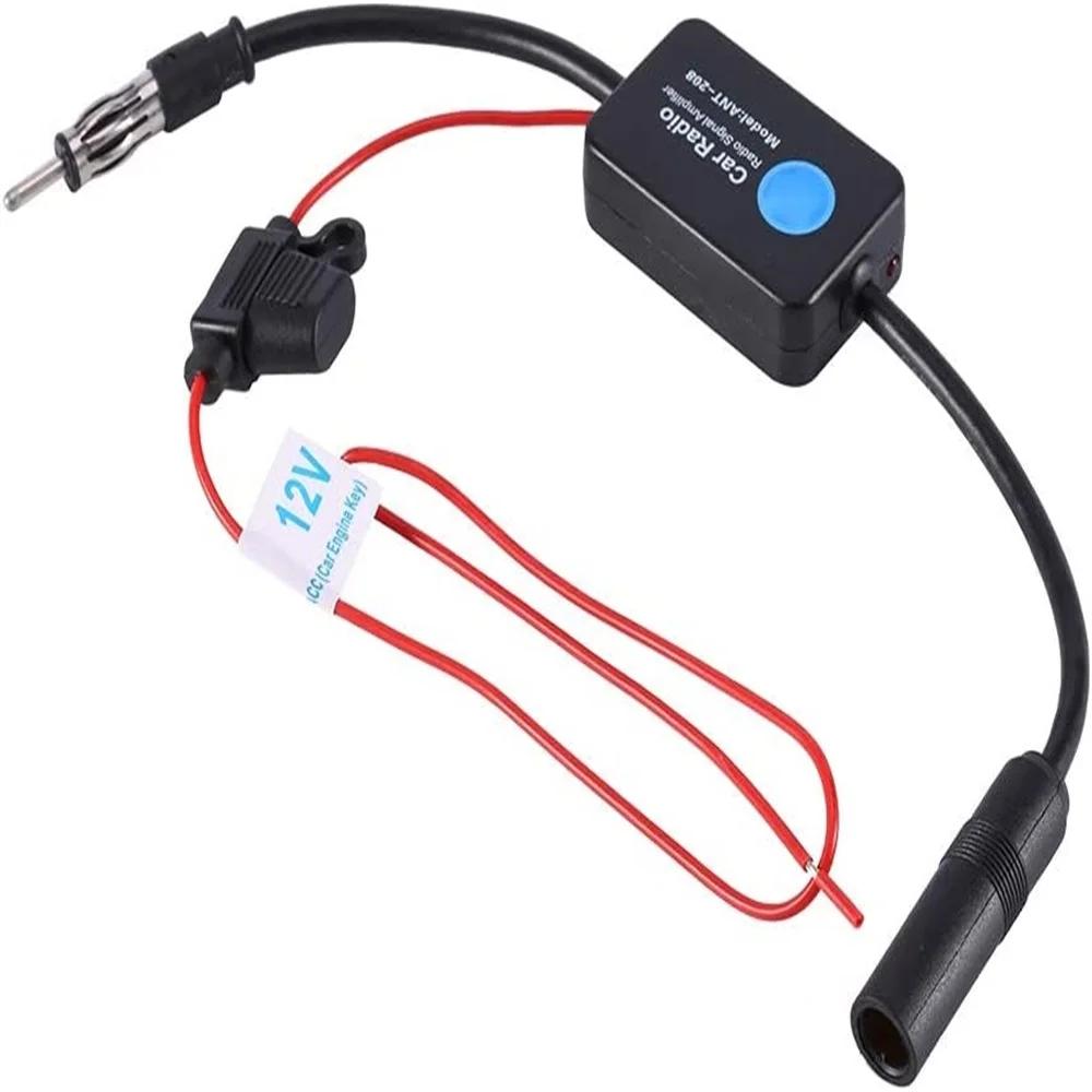 

Разъем усилителя сигнала радиоантенны Практичный усилитель FM-сигнала Противопомеховый усилитель FM Автомобильные аксессуары CHINA