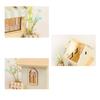 Kids Miniature Dollhouse Kit With Night Light Wooden Sunshine Flower House Craft Decoration Gifts For Boys Girls
