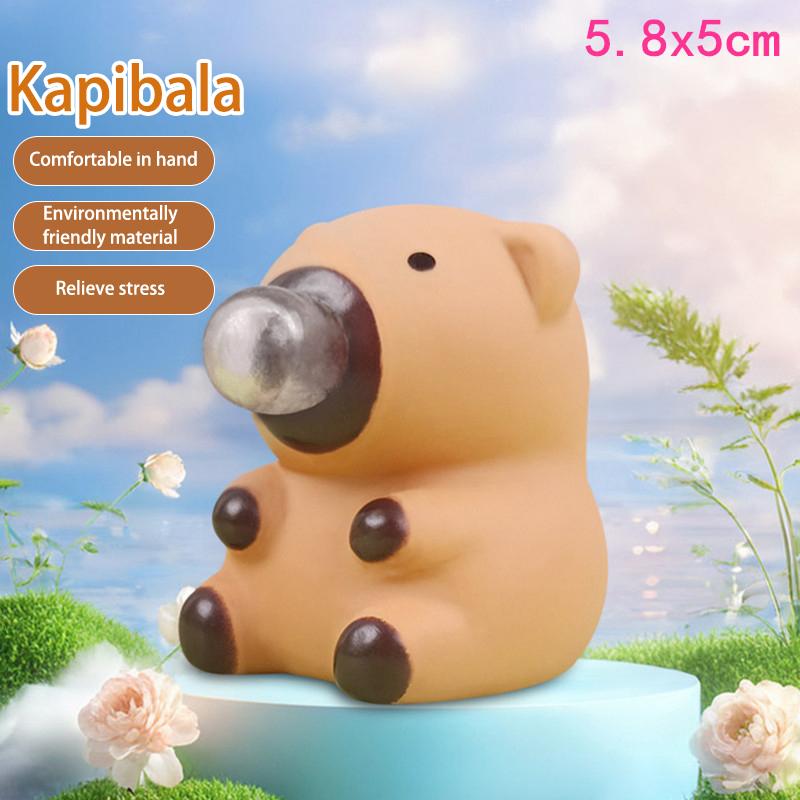 Stlačte bublinovou hračku Capybara pro dospělé a děti, kreativní dekompresní nástroj pro uvolnění tlaku, roztomilá zvířata, stolní ozdoby