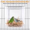 AT19-No Mess Automatic Bird Feeder With Hooks Hanging,Bird Bath For Cage,Multifunctional Bird Food Container Bathing Tubs