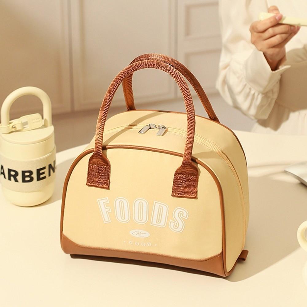 Waterproof Lunch Bag Foldable Picnic Handbag Fashion Insulated Thermal Bag Storage Pouch