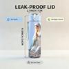 1PC Pale Blue Cloak Virgin Mary 750ml Color Plastic Water Bottle Leakproof Flip Straw Lid For Sports Office Home Use