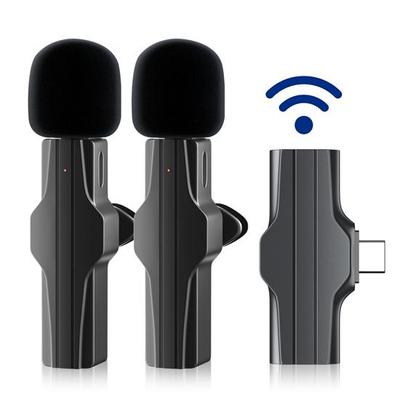 Mikrofon Bezdrátový Lavalier Přenosný mikrofon pro záznam zvuku a videa pro iPhone Android Live Game Mobilní telefon