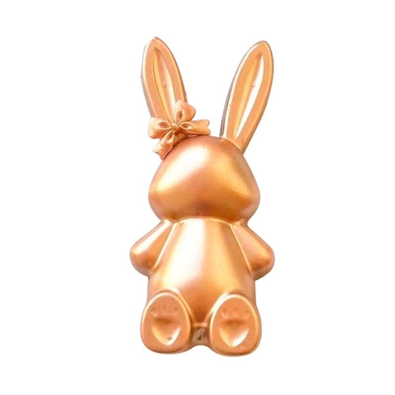Rabbit Chocolate Fondant Candle Silicone Molds Epoxy Resin DIY Ornaments Making Soap Melt Resin Clay Home Decorations