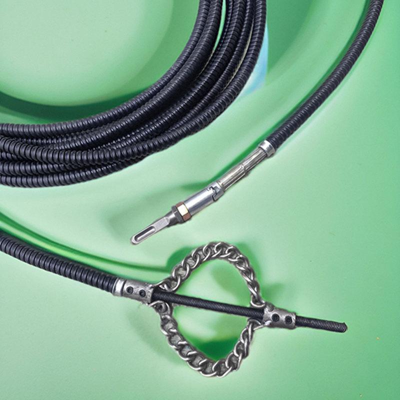 Electric Drain Cleaning Tool With Solid Chain And Spring For Unblocking Oil-Clogged Pipes Drain Auger Plumbing Unblocking
