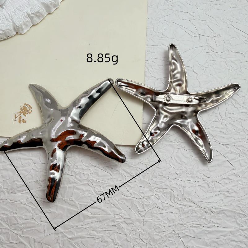 Ocean Element Starfish Brooch - Luxury Alloy Suit Accessory