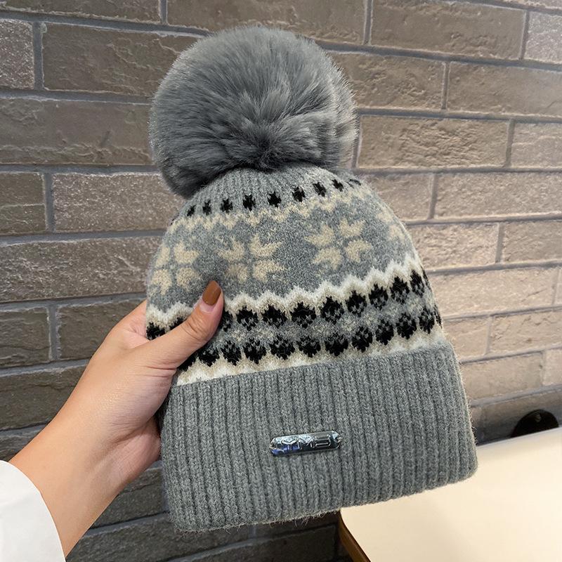 Luer for kvinne mann vinter strikket varme duskhatter jenter stripe kasjmir luer dame utendørs tykk lue femme