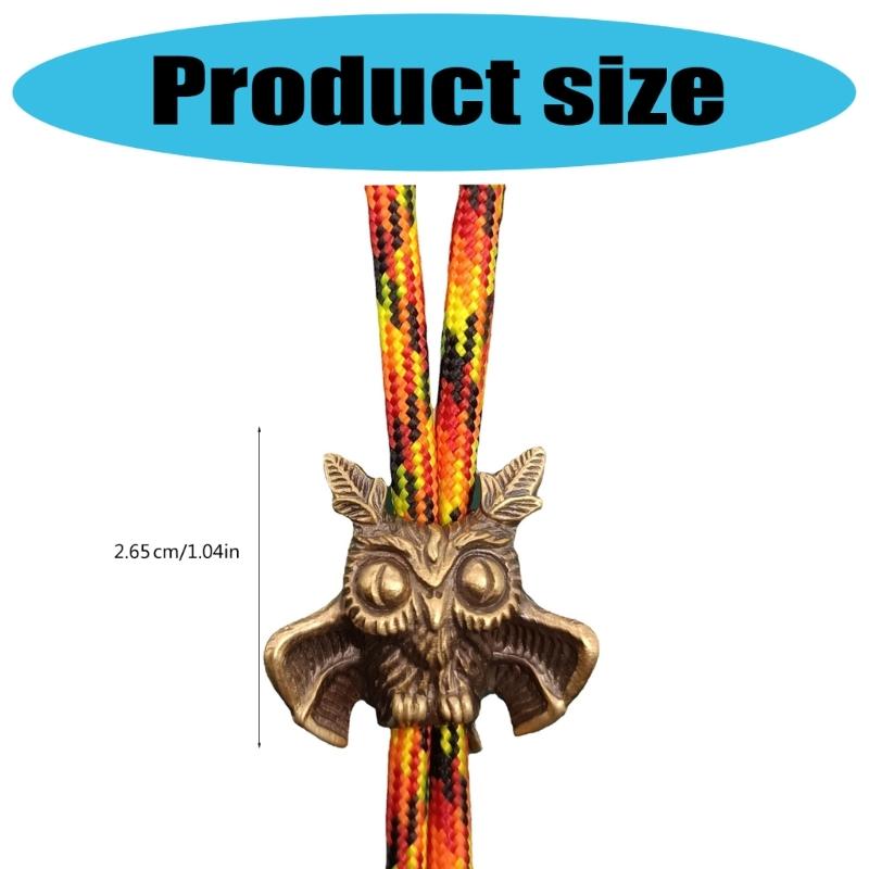 Light Weight Owl Shape Parachute Cord Beads Lanyard Beads Fashion Charm Beads for DIY Lanyard, Keychains Pendants