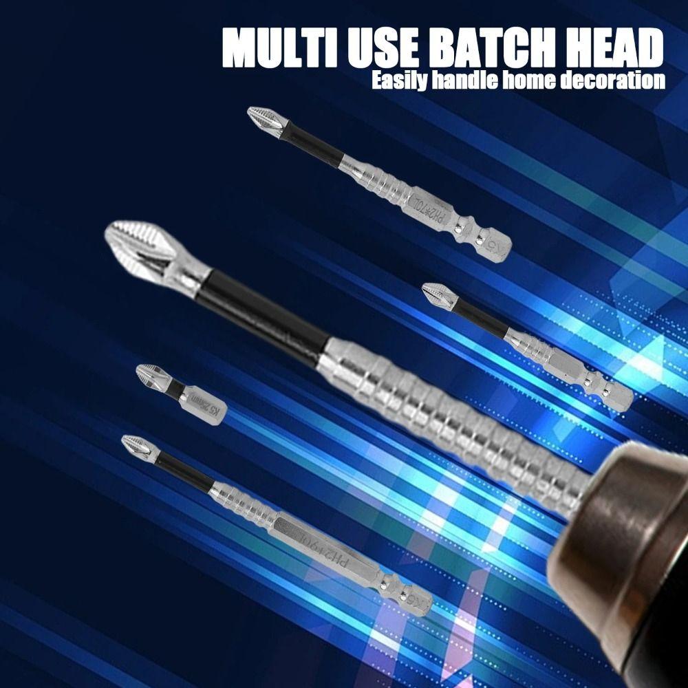 Anti-Rust K5 Series Screwdriver Bit Silver Surface Magnetic Driver Bit  Electric Drills