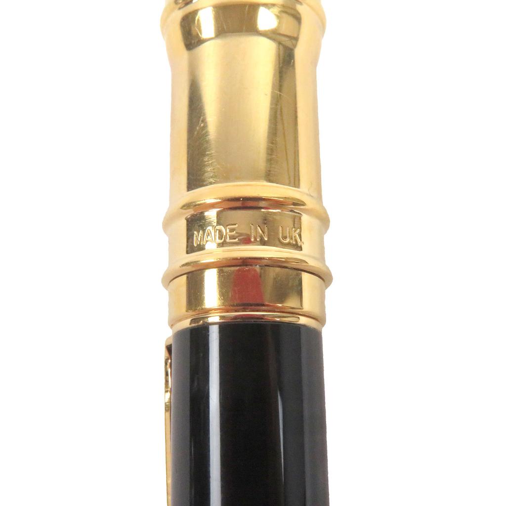 Very Good PARKER Ballpoint Pen Duo Field Black GT Twist Type Black Gold Used