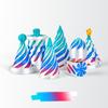 3/7pcs Set 3D Printed Spiral Pyramid Set Rotating Cube Toys Kids Gift Pyramid Fidget Toy Students Gift Teaching Model