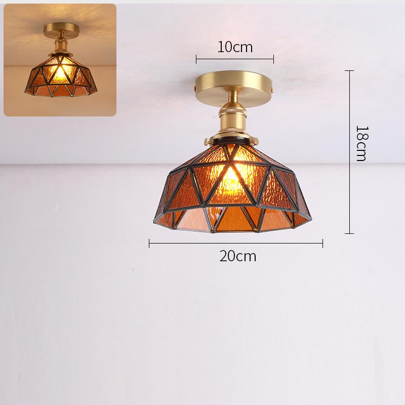 Modern Ceiling Lamp Tiffany Shade Kitchen Aisle Balcony Bedroom Home Art Decor Led Ceiling Lights Pendant Chandelier Living Room