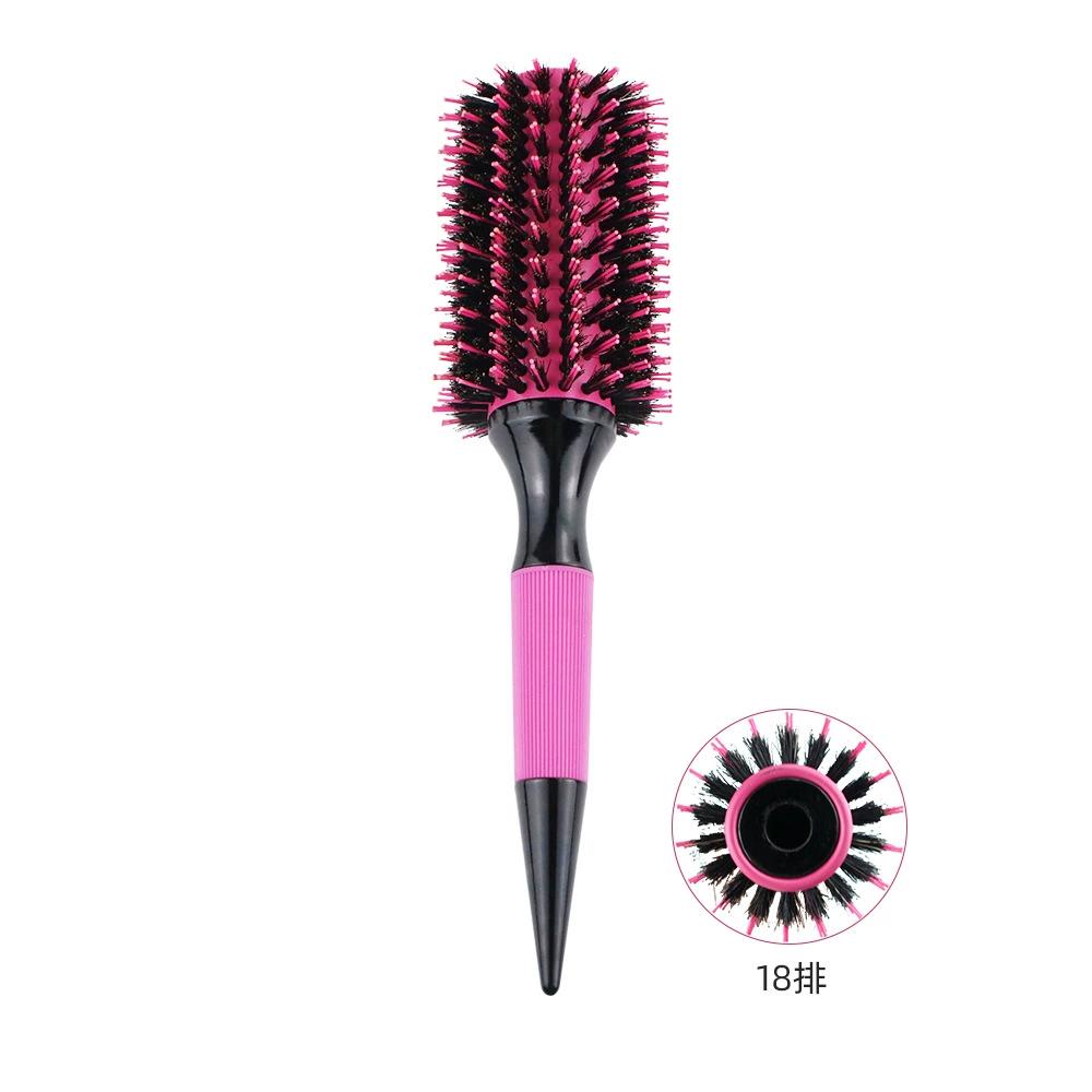 Barbershop Round Tube Curly Hair Rollers Hair Comb for Barber Salon Hair Brush Styling Hairbrush Hairdressing Combs Beauty Tools