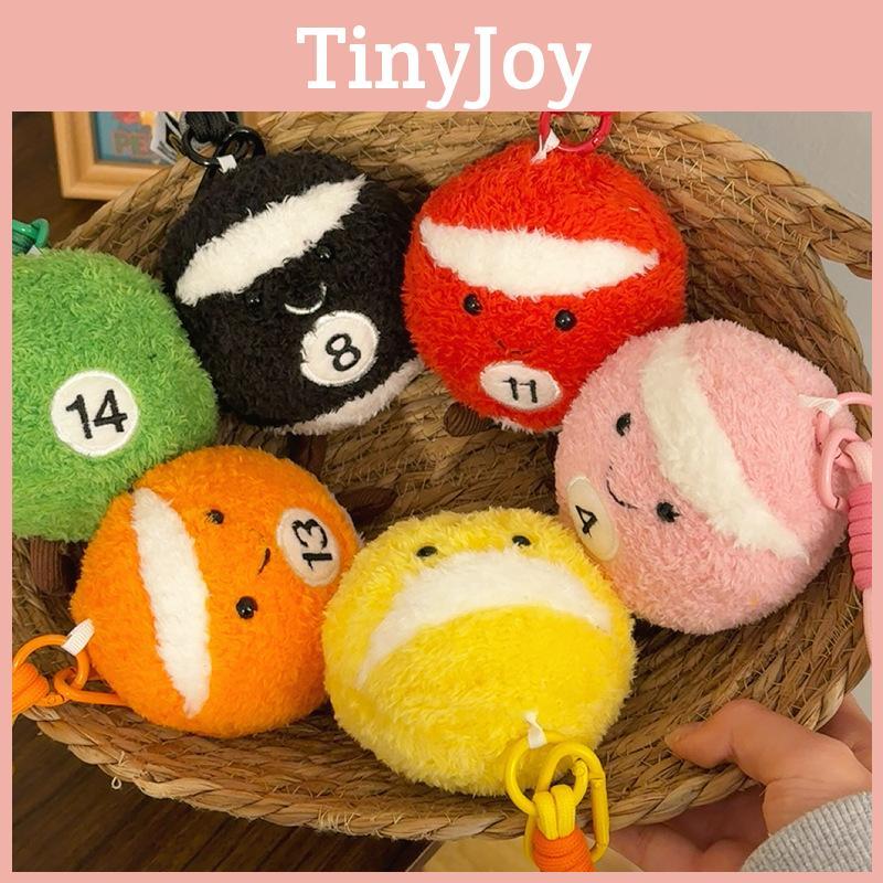 Toy Billiards Plush Keychain Cute Cartoon Doll Backpack Pendant Holiday Gift