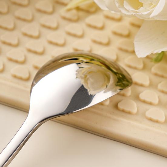 Nerezová lžíce s tepanou texturou Protiskluzová rukojeť Naběračka na polévku Multifunkční kuchyňská lžíce pro restauraci, domácí stolování