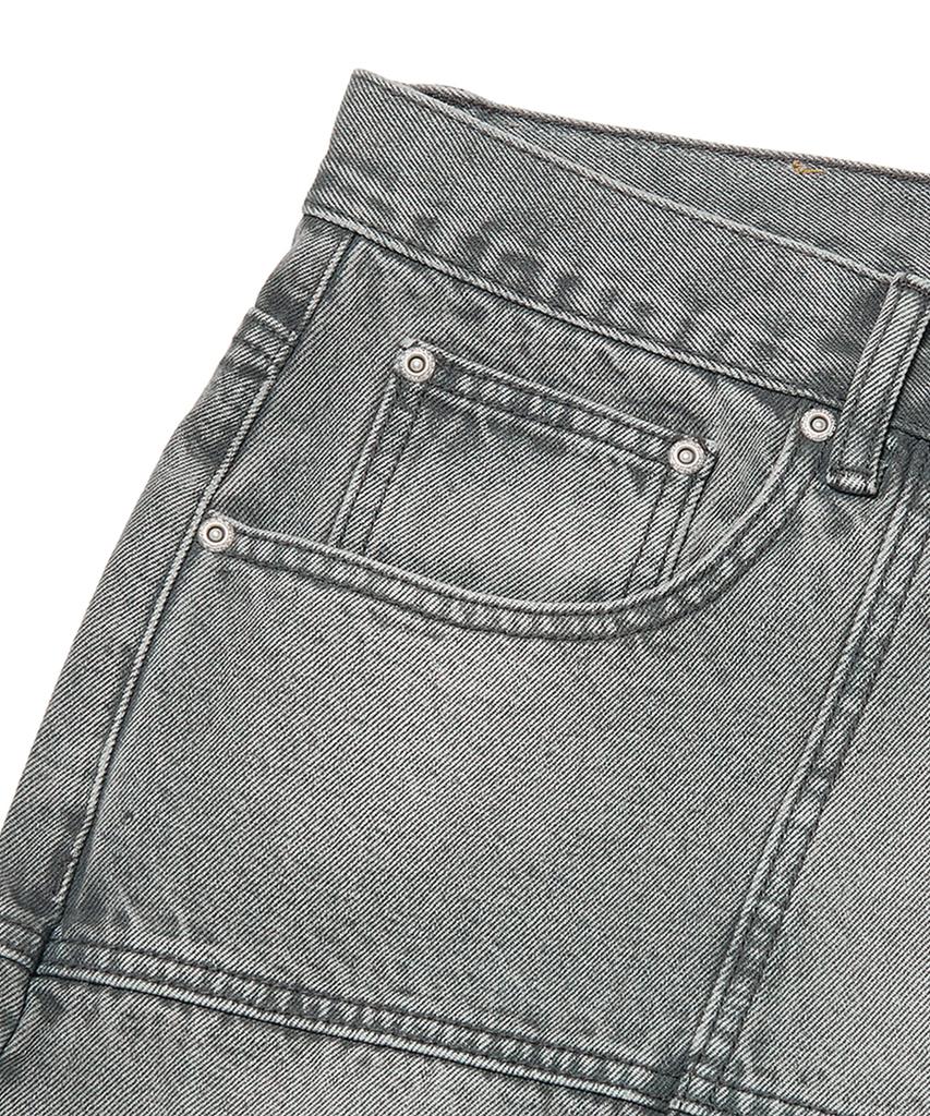 WKNDRS Patch Work Denim Shorts (Grey)