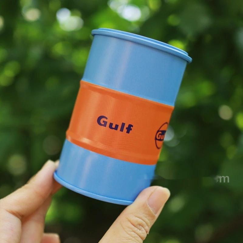 

1 шт. Автомобильная краска Gulf Oil, Микро-модель, Жестяная коробка, Декорация сцены, Настольное украшение, Контейнер для хранения, Декор для дома и сада, Поделки