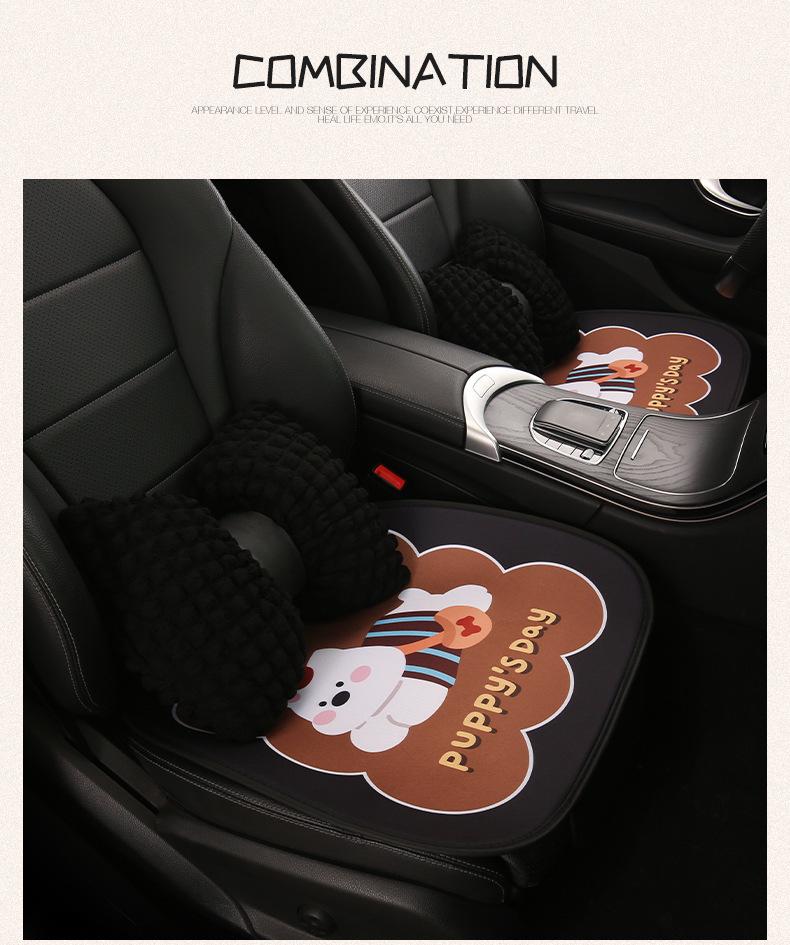 Süßes Cartoon-Hundewelpen-Autositzkissen für Damen - Passt für Lynk & Co Modelle 03, 01, Z10, Z20, 06, 08, 07.