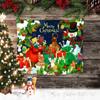 Christmas Tapestry Christmas Background Layout Cloth Living Room Santa Claus Hanging Cloth