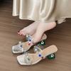 Fashion 2025 Hot Selling Fashion Summer Women Sandals Shoes Beach Ladies Clear Sandal Comfortable High Heels Woman Transparent