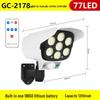 Solar-Powered Motion Sensor Anti-Theft Outdoor Remote Light with Fake Camera