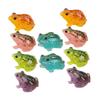 LEDMOMO Set of 10 Miniature Frog Figurines, Resin, 4x3x3cm, Miniature Frog Figures for Dollhouses and Garden Decorations, Small Home Decor