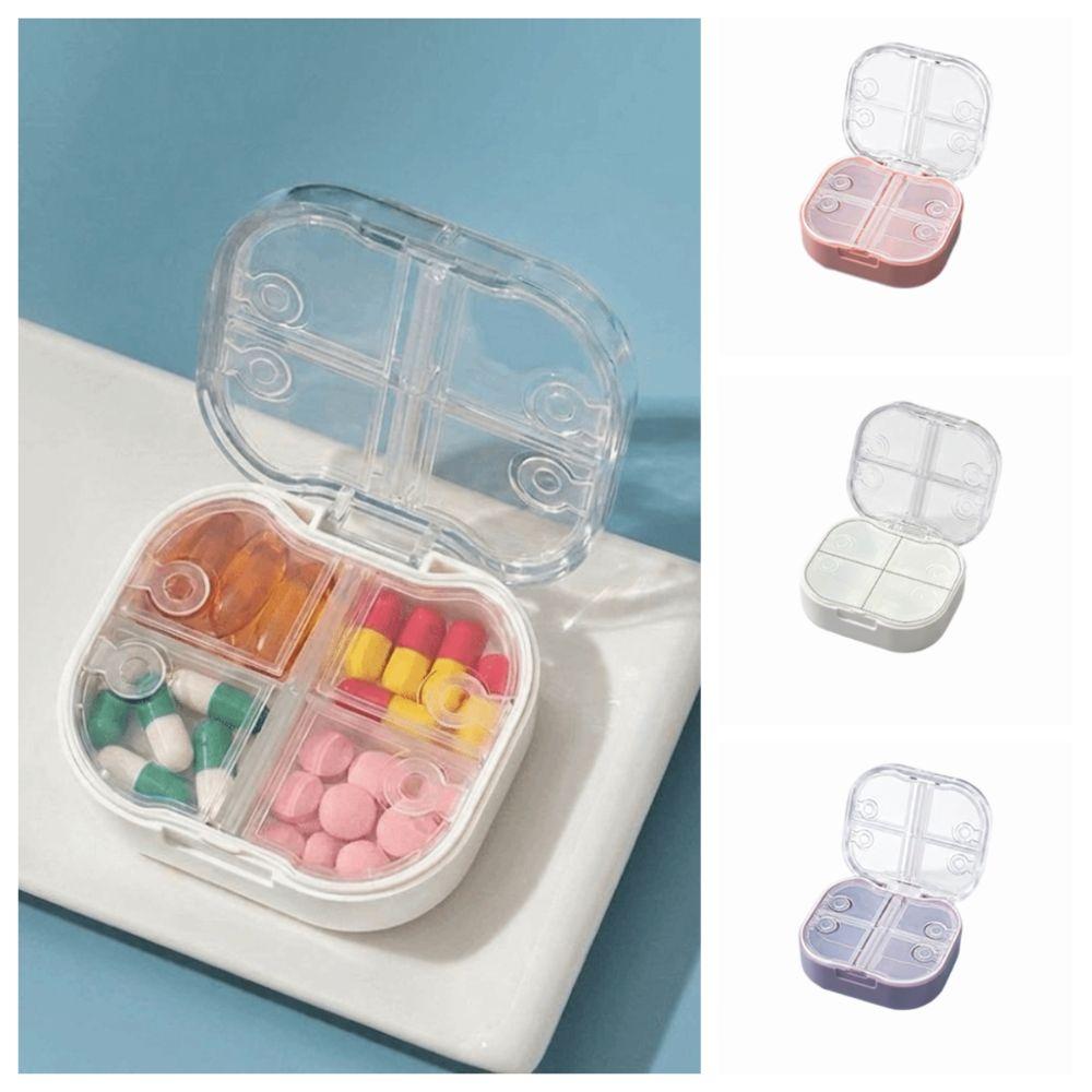 Sealed Pill Box Portable Pill Case Square Pill Organizer Travel