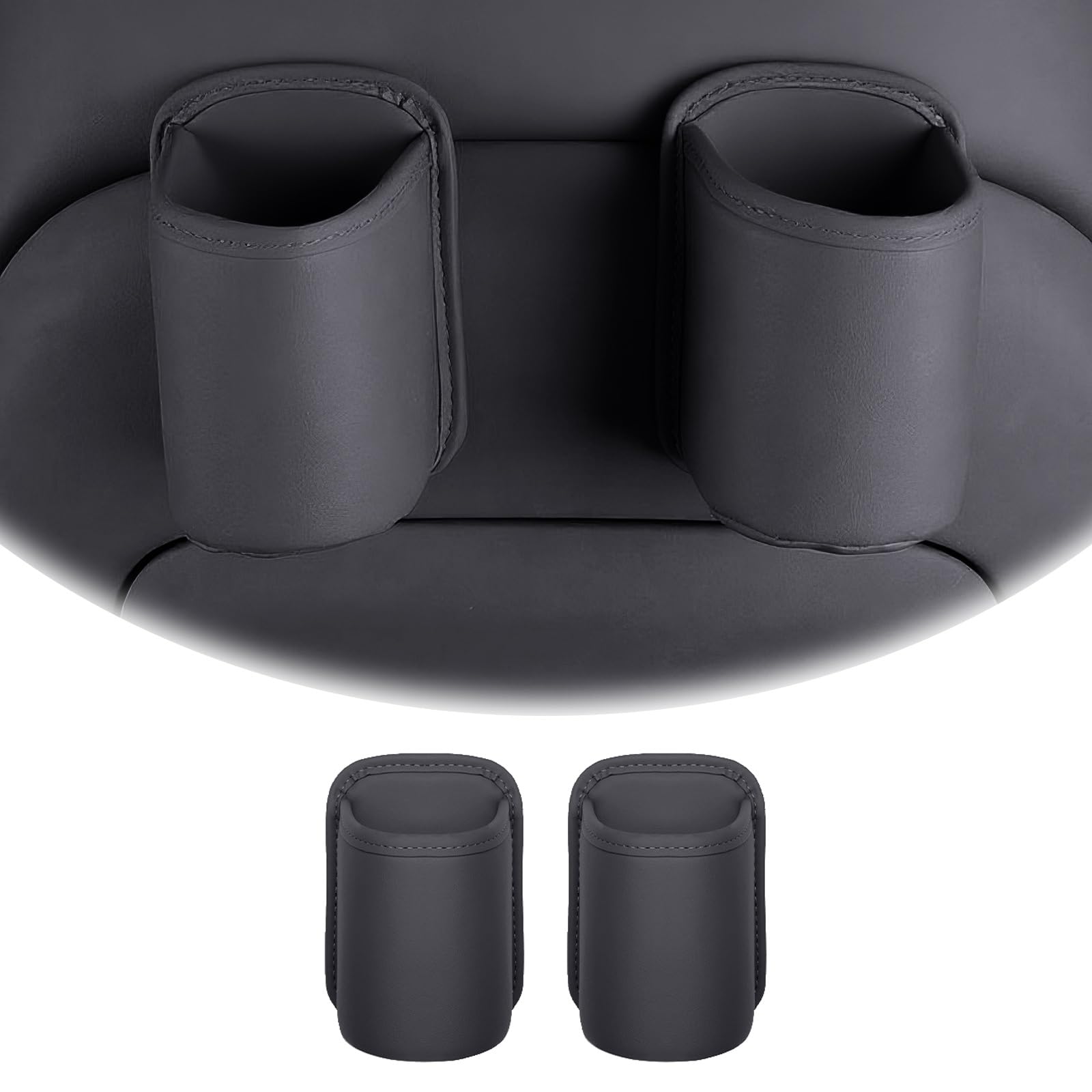 

Lexus LS500H 2018 - 2021 Car Drink Holder, Back Seat Attachment, Cup Holder, two чорний