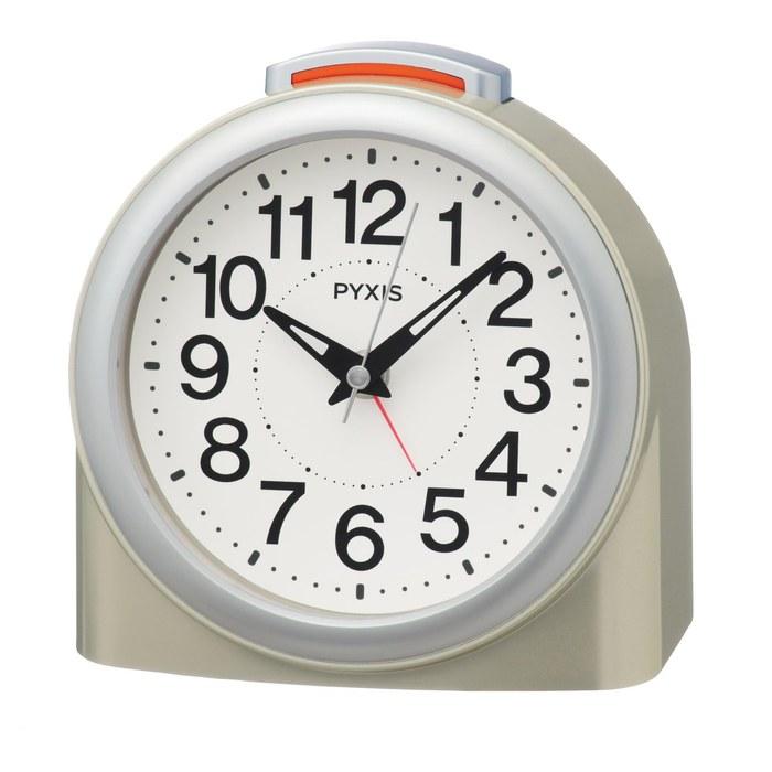 Seiko Clock Alarm Clock Quartz Analog 125x125x73mm PYXIS NR457G Pale Gold