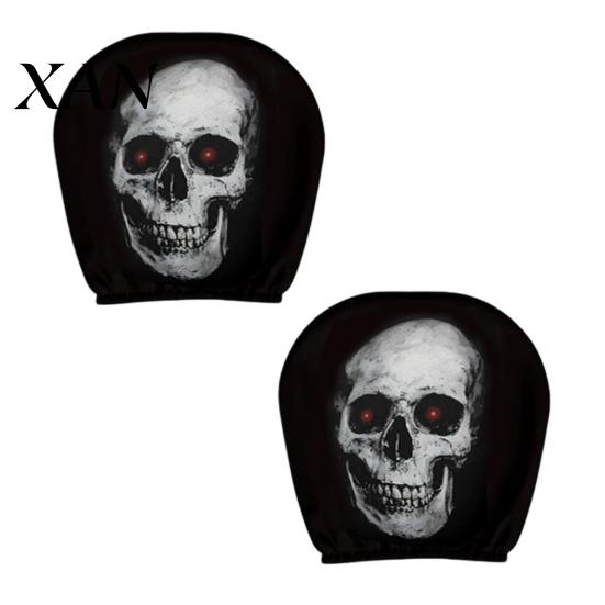 Headrest Protector Ghost Face Car Covers, Scary Seat Easy Install Cover Protector, Universal Stretchy Accessory for Most Cars