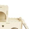 Wood Hamster Hideout Cage Accessories Habitat Decor Nest for Lemmings Dwarf Hamsters Rat
