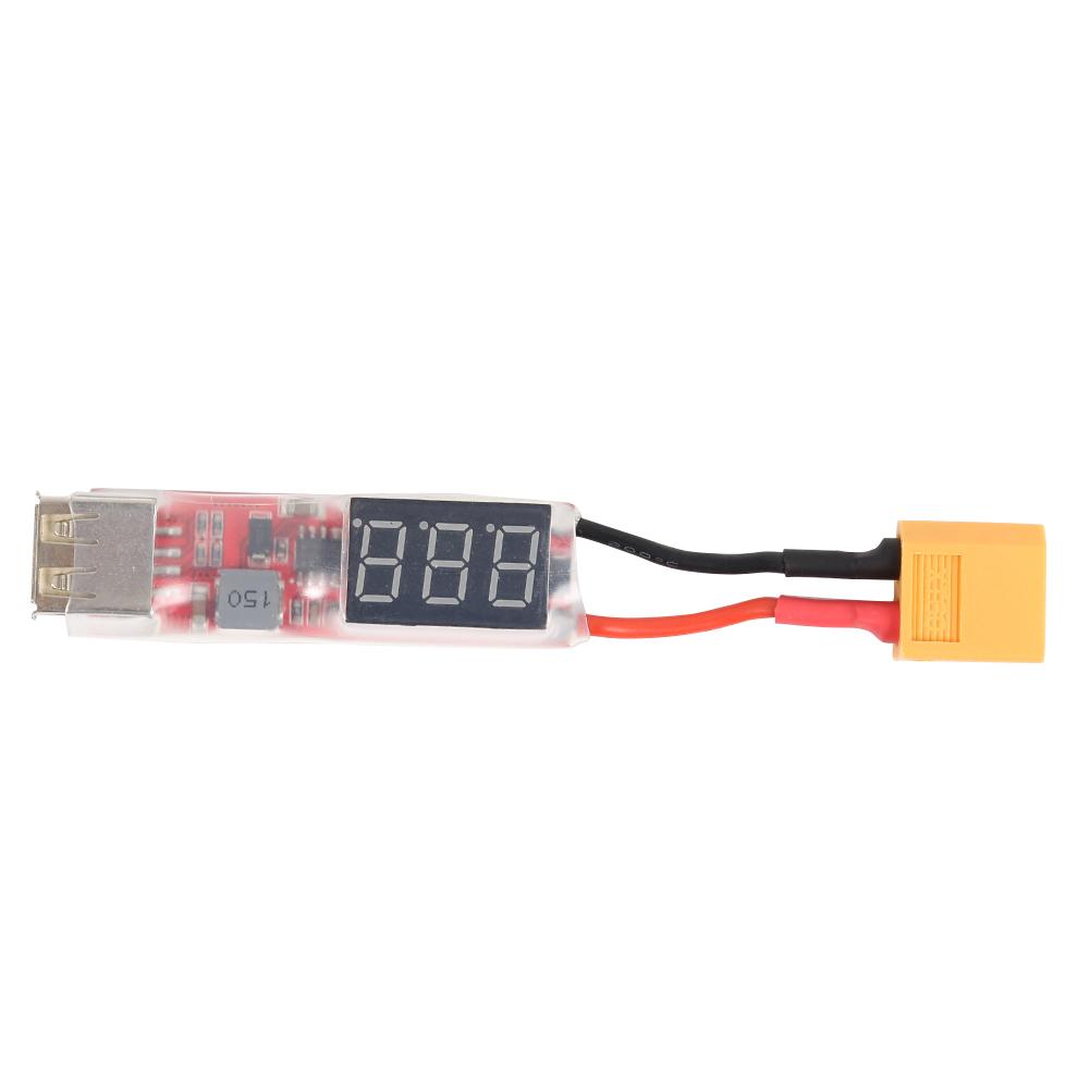 1/2Pcs 2S-6S Lipo Lithium Battery XT60 Plug To USB Charger Converter Adapter Portable Charger Converter Power Supply Output 5V